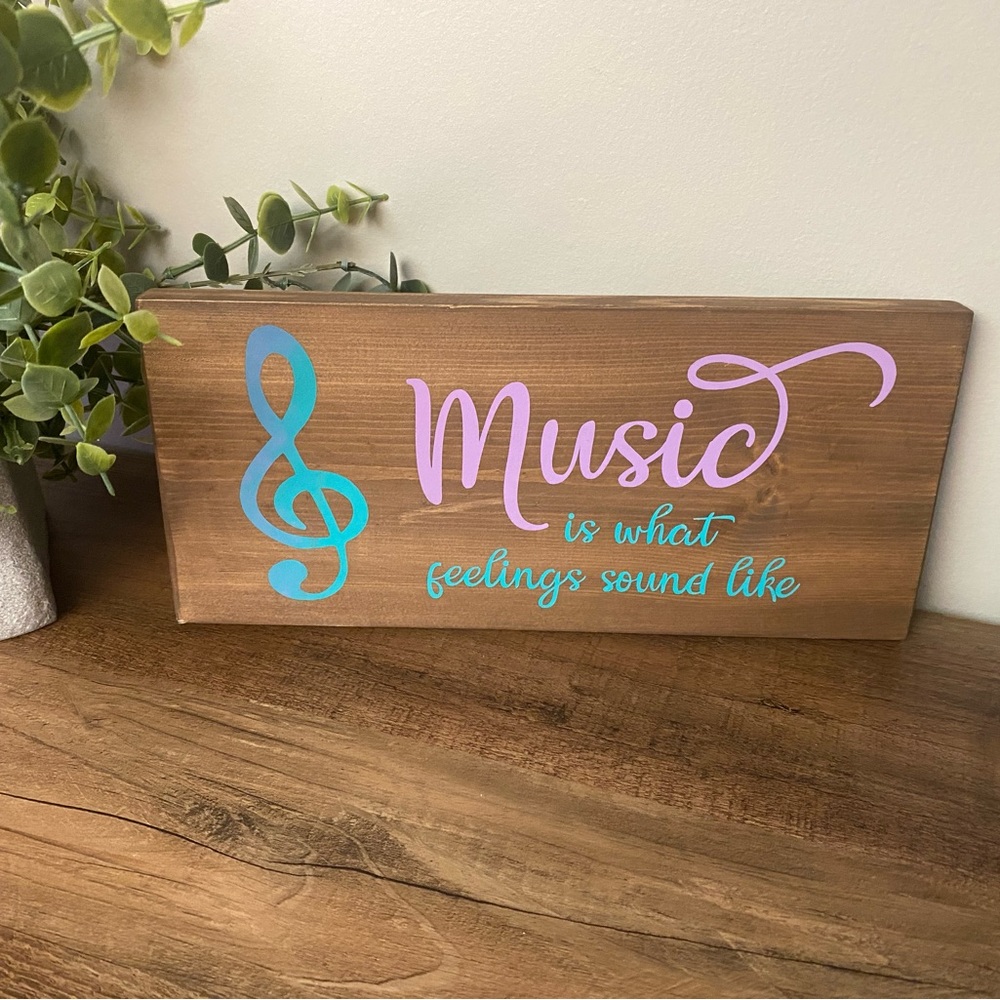 Wooden sign